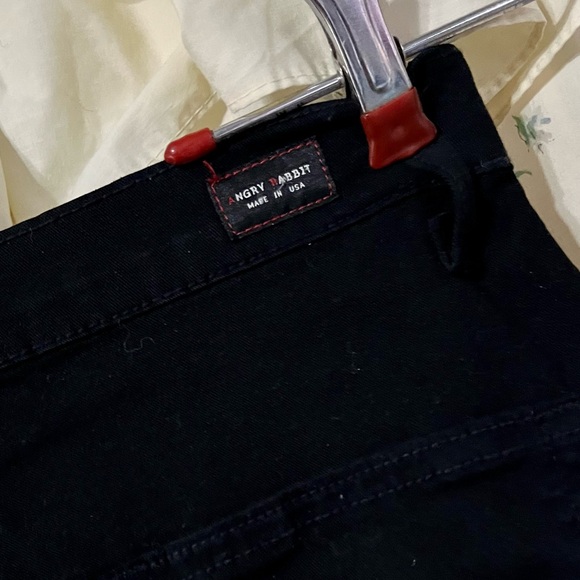 Altered by Button Button Retro; Wide Leg Bellbottom High Waist Angry Rabbit Jean - Picture 2 of 4